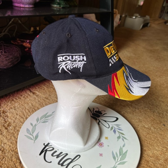 Nascar DeWalt Roush Racing Cap Hat Adjustable with Flames Matt Kenseth #17. - Picture 6 of 16